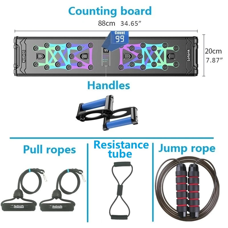 Counting Folding Push up Board Multifunctional Exercise Table Abdominal Muscle Enhancement Gym Sports Portable Fitness Equipment