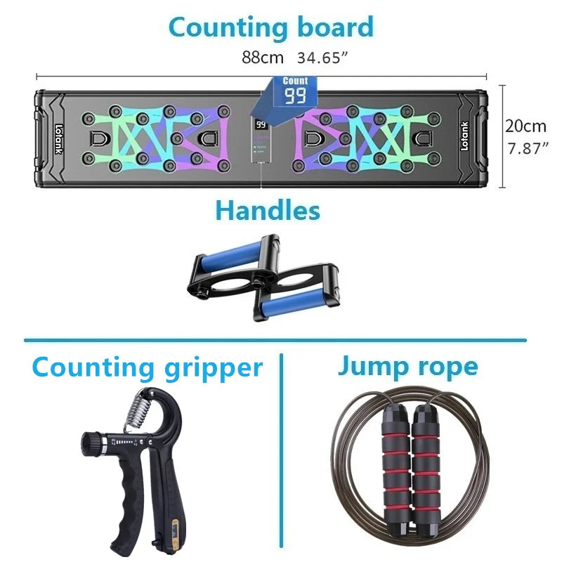 Counting Folding Push up Board Multifunctional Exercise Table Abdominal Muscle Enhancement Gym Sports Portable Fitness Equipment