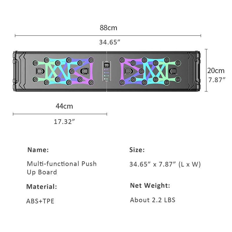 Counting Folding Push up Board Multifunctional Exercise Table Abdominal Muscle Enhancement Gym Sports Portable Fitness Equipment