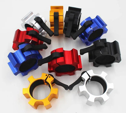 1 Pair 2" Aluminum Spinlock Collars Barbell Collar Lock Dumbell Clips Clamp Weight Lifting Bar Gym Dumbbell Fitness